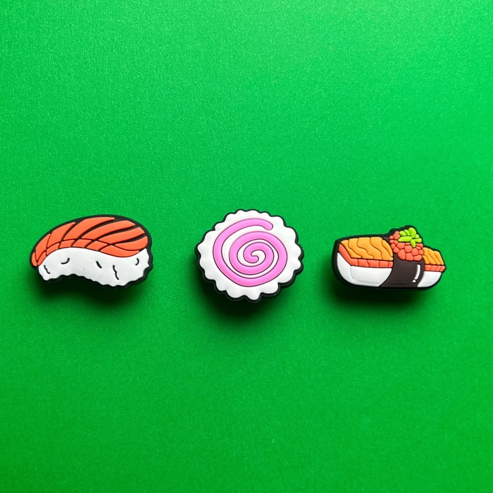Sushi Crocs Shoe Charms Set of 6 - jibbitz Charms  Asian Food Ramen Crocs Charms - Picture 4 of 6